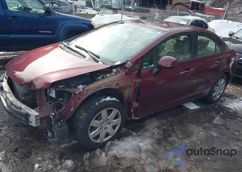 2012 Honda Civic Lx from USA, damaged, VIN 2HGFB2F52CH559635